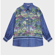 Art De La Nature Basic Shirt Needle Thread - Navy