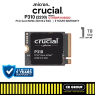 Crucial P310 PCIe Gen4 NVMe 2230 M.2 SSD - 1TB/2TB (5Yrs Crucial Warranty)