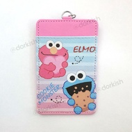 Sesame Street Elmo Cookie Monster Ezlink Card Holder With Keyring