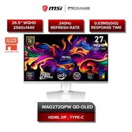MSI MAG 272QPW QD-OLED X28 26.5" | 2560X1440 | 0.03MS | WQHD | 280HZ | QD-OLED | HDR | FLAT GAMING M
