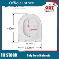 Johnson Suisse Toilet Seat Cover Soft Close Jamban Duduk Toilet Bowl Cover 馬桶蓋 马桶盖 Johnson Toilet Se