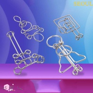 SEOUL 3D Metal Puzzle Fun Unlock Toy Kids Gifts 3d Puzzle Wire Brainteasers Games Kong Ming Lock Cog