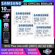 Samsung Evo Plus microSD Card 4K V30 UHS-I C10 MBMC 160MB/s Read Speed 64GB U1 128GB/256GB/512GB 10 