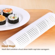 Roll Sushi Maker White Roller Mat Sushi Gimbap Kimbap Onigiri Bento Mat Non-Stick Sushi Rolling Mat 