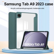 Transparent Back Cover For Samsung Galaxy Tab A9+ 2023 11 inch Tab A9 8.7" Ultra-thin Acrylic Case With Pen Slot