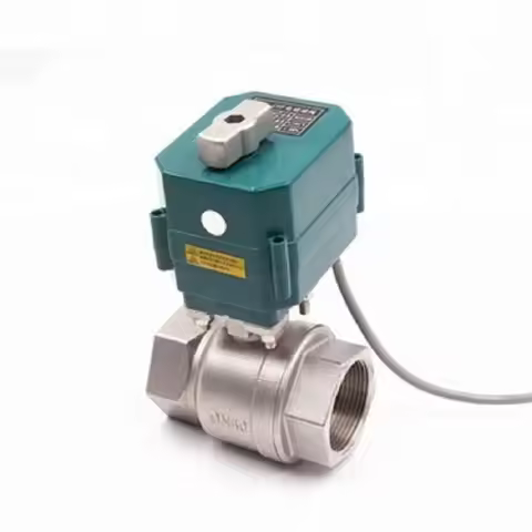 DN15 DN20 DN25 DN32 DN40 DN50 electric stainless steel ball valve 5V 12V 24V 220V motorized valve CR