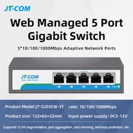 JT-COM 1000Mbps Gigabit Network Switch 5 8 16 24 Port Ethernet Smart Switcher High Performance RJ45 