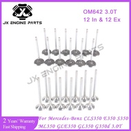OM642 Engine Intake Exhaust Valve Set For Mercedes-Benz 3.0 CLS350 E350 S350 ML350 GLE350d GL350 GLS