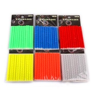 12PCS Bicycle Bike Wheel Spokes Reflective Sticks Tube Safe Cycling Spoke Reflector Safety Clip Whee