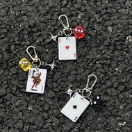 Einworth Poker God of Gamblers Multi-Element Bag Pendant Keychain Original Waist Pendant