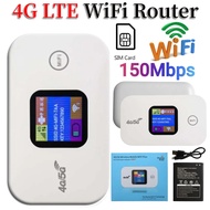 4G LTE Mobile Wifi Hotspot 150Mbps Mini 4G Router Sim Card Slot Portable Network Hotspot Device 2100Mah Colorful LED Display