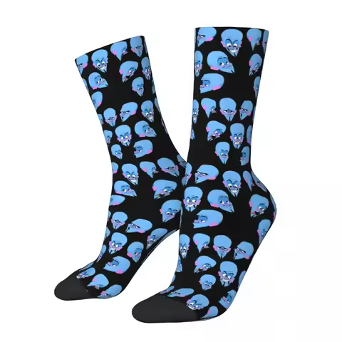 Megamind Socks Harajuku Sweat Absorbing Stockings All Season Long Socks Accessories for Man's Woman'