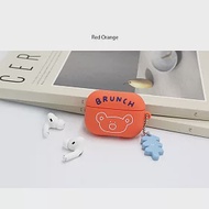 【U】Romane －Brunch Brother AirPods Pro矽膠保護套-經典聖誕樹熊 (橘紅)