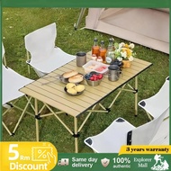 53/95/120CM yellow Aluminium Foldabl Folding Camping Table Lipat Meja Makan Mejaf for Outdoor portab