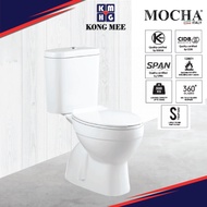 Mocha Italy High Quality One-Piece WC Jamban Toilet Bowl Mangkuk Tandas Duduk 马桶 Toilet Seat Water Closet