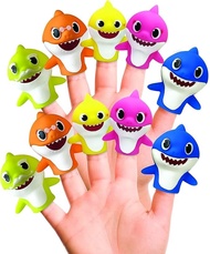 Nickelodeon Baby Shark 10 Pc Finger Puppet Set - Party Favors, Educational, Bath Toys, Story Time, F
