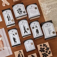 ROSEGOOD Rubber Stamps, Charming DIY Wood Stamp,  Handmade Vintage Wooden Stamp DIY Scrapbooking