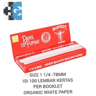 Kertas Hornet Red 1 1/4 - 78MM Isi 100 lembar kertas per booklet