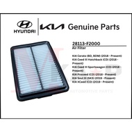 [ORIGINAL] AIR FILTER FITS KIA CERATO, CEED, SOUL, XCEED (28113-F2000)