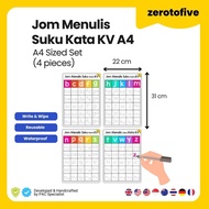 Pantas Membaca Suku Kata Prasekolah Suku Kata Books Kad Imbas Suku Kata KV Bacaan Asas Buku Mengeja 