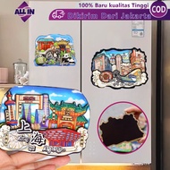 Chinese City Collection Fridge Magnet Chongqing Chengdu Shanghai Tourism Souvenir Creative Art