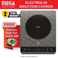 ELECTROLUX ETD29PKB 30CM INDUCTION COOKER WITH STAINLESS STEEL POT