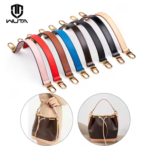 WUTA 100% Genuine Leather Bags Strap Handle Strap for LV Noe Bucket Bag Short Shoulder Replacemen St
