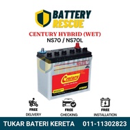 [Installation Available] NS70 | NS70L | Century Hybrid Wet Car Battery Bateri Kereta | Toyota Camry 