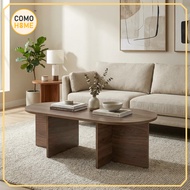 [READY STOCK] Como Home Oval Coffee Table (CT051) | Meja Kopi | Melamine
