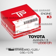 Piston Ring Set For TOYOTA AVANZA 1.3 K3 Engine (2006-UP)
