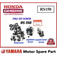 HONDA RS150 FULL BODY COVER SCREW SET // SKRU HANDLE COVER COVERSET COVER BODY LEGSHEILD LEG SHEILD 