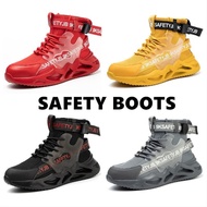 Safety Shoes Safety Boots Men's Work Shoes Steel Toe-toe Construction Site Shoes Anti-smashing Anti-