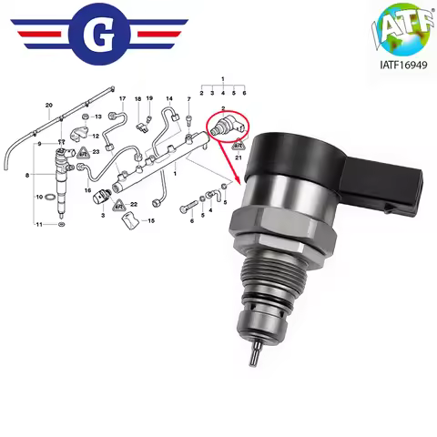 Fuel Rail Pressure Regulator Valve for MERCEDES BENZ E, C, R, A, CL, B 0281002494 A6110780449 2.0, 2