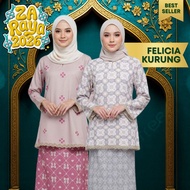 ZOE ARISAH Felicia Inkisya KURUNG KEDAH MUSLIMAH BAJU RAYA VIRAL 2026 Sulam Lace Set Perempuan Murah