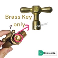 Brass key of loose key bib tap handle copper/ pull key pipe head/T handle cableremovable key water t
