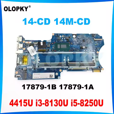 17879-1B 17879-1A Mainboard for HP PAVILION X360 14-CD 14M-CD Laptop Mainboard with 4415U i3 i5 i7-8
