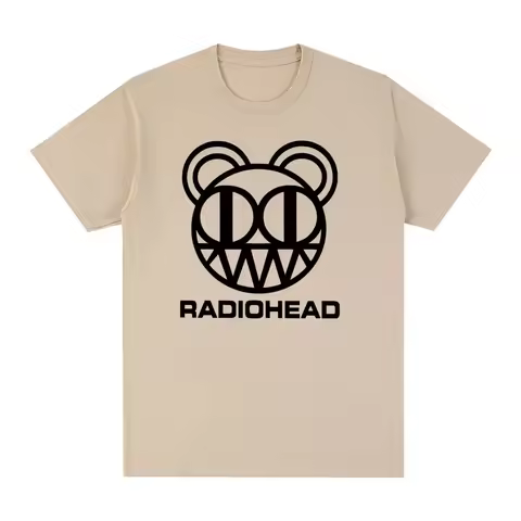 Hot Sale Radiohead Vintage T-shirt Rock N Roll Amnesiac Cotton T Shirt New Y2k Men Womens Tops Light