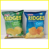 ❐ ◹ ◈ Oishi Ridges Potato Chips Cheese/Onion & Garlic Flavor 60g