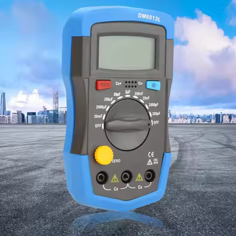DM6013L Digital Professional Capacitor Meter High Precision 200pF~20mF Electronic Capacitance Tester