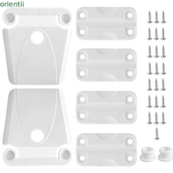 ORIENMY 1 Set Cooler Hinge Kit, Mounting Holes Plastic Construction Latch Replacement Set, White  Fl