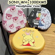 【Fast Shipment】For SONY WH-1000XM5 Headphone Case Super Cool CartoonHeadset Earpads Storage Bag Casing Box
