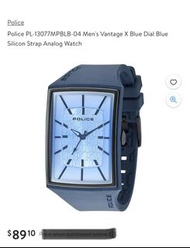 POLICE men’s watch 男士膠帶防水秒針手錶