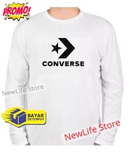 Premium Black C0nv3rs Distro T-Shirt for Men and Women Long Sleeve