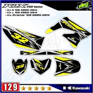Decal Sticker Striping Variasi Fullbody KLX 150 Lama 2009-2015 (KLX S 150 Lama - KLX 150 Lama - KLX