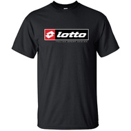 LOTTO T SHIRT BLACK COTTON/MICROFIBER