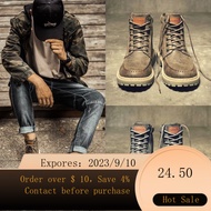 🌈Dr. Martens Boots Men's Summer Shoes British High-Top Shoes Mid-Top Men's Boots Trendy Shoes Work Ankle Boots Leather B