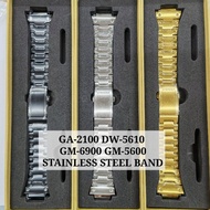 Custom fit DW-5610/GA-2100/GM-5600/GM-6900 STAINLESS STEEL BAND.