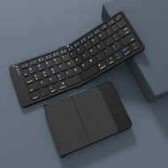 JOMAA Foldable Bluetooth Keyboard 3.0 Ultra Slim Folding Mini Rechargeable Keyboard for iPad Android