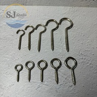 MATA (1 BOX) RUSH Open Eye Iron Screw Close/ No. 6 8 10 12 14 Contents 144 Pcs | SJ ABADIE |