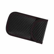 【TOK】Carbon Fiber Car Key Shielding Bag Electromagnetic Signal Blocking Case Signal Blocker